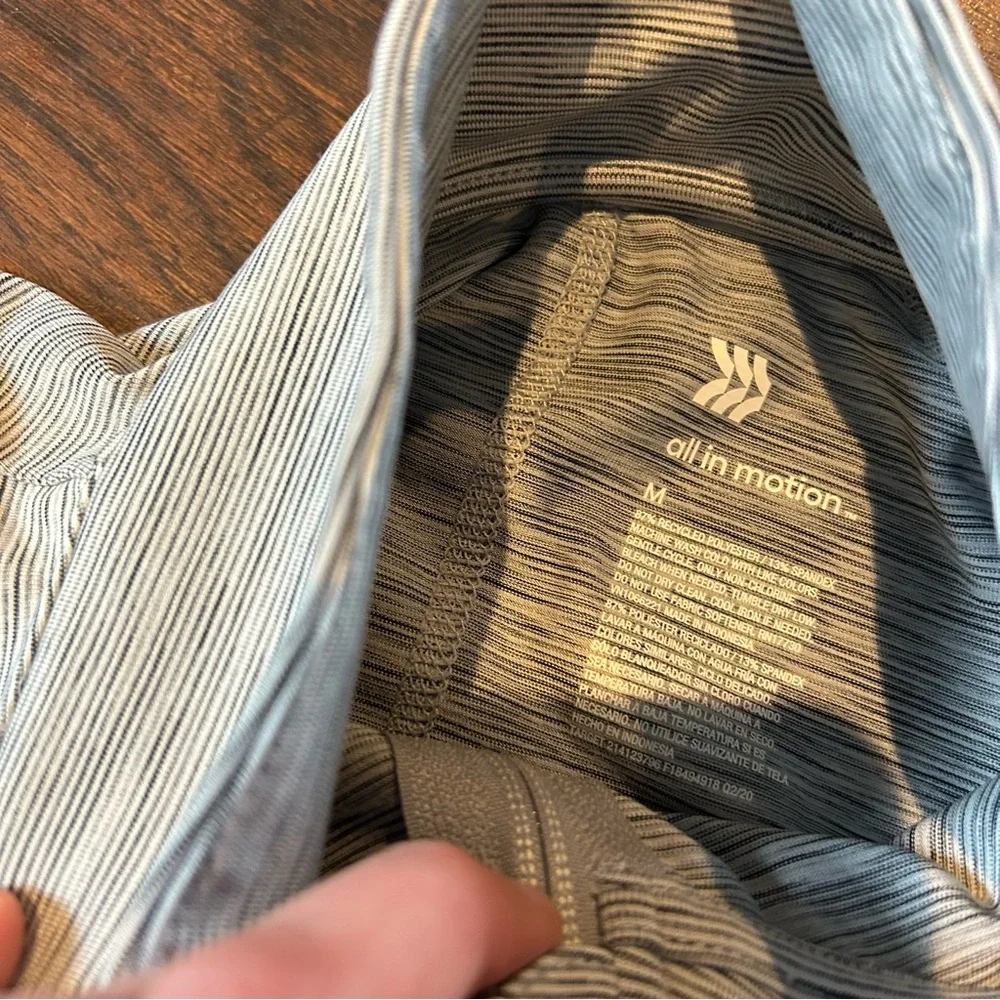 [All in Motion] Striped Gray Track Jacket - Picture 7 of 7
